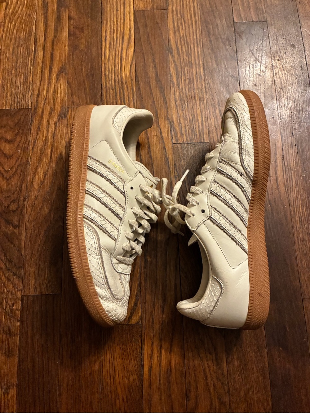Adidas samba OG white snake skin gum sole size 8 no box